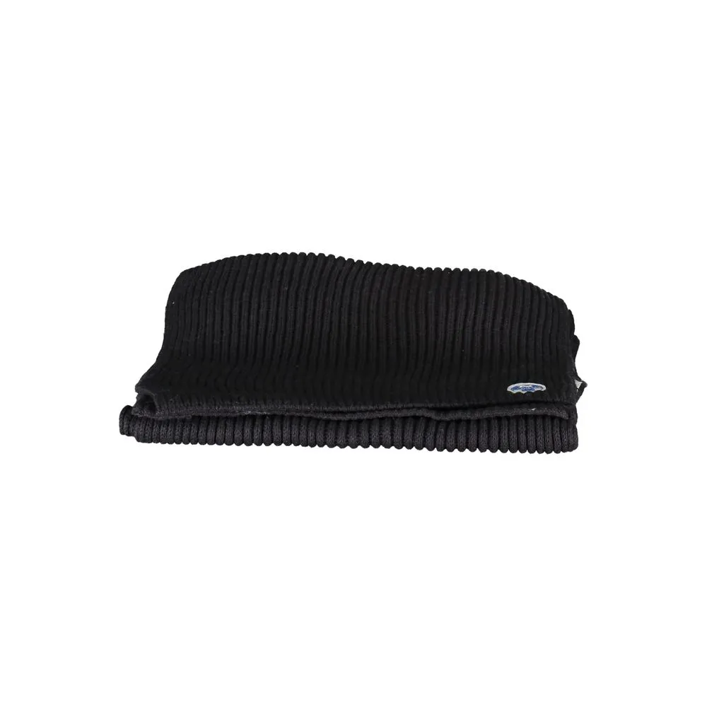 Black Cotton Men Scarf sold by Louxly