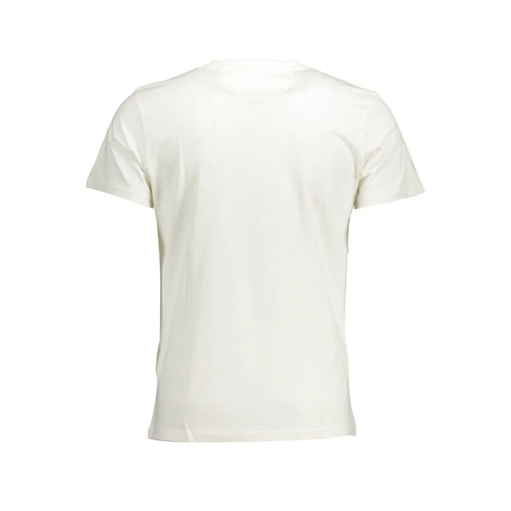 Elegant White Cotton Crew Neck Tee sold by Louxly product image thumbnail 2
