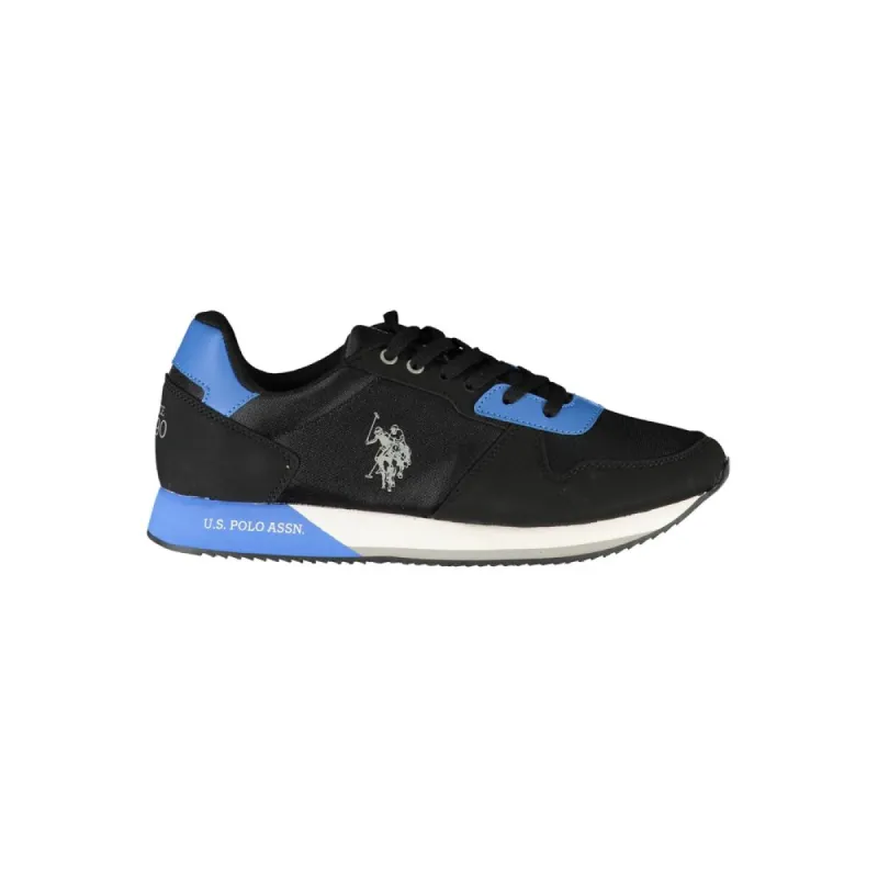 Black Polyester Men Sneaker sold by Louxly