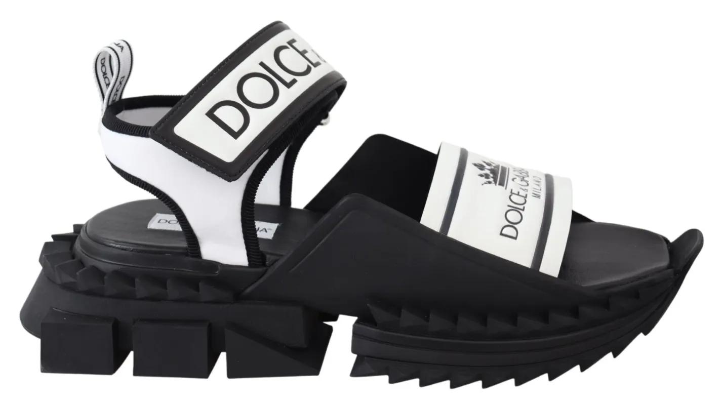 Super King Slider Sandals in Monochrome sold by Louxly