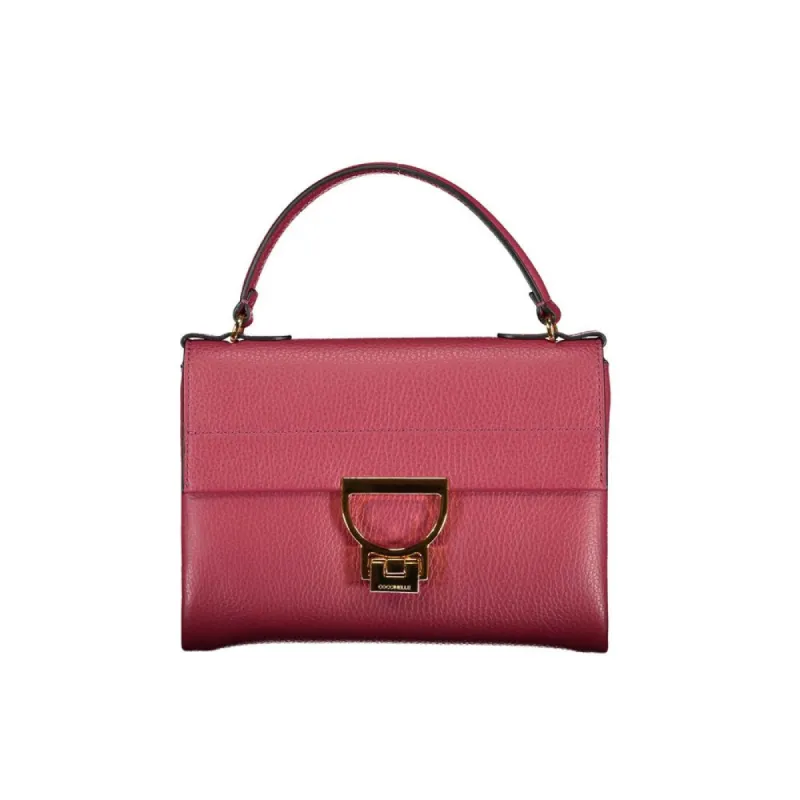 Red Leather Handbag sold by Louxly