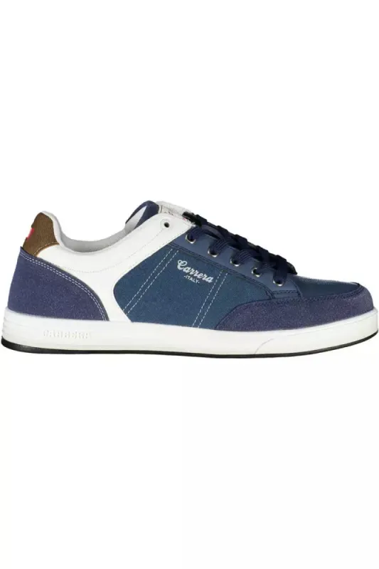 Blue Eco Leather Men Sneaker sold by Louxly