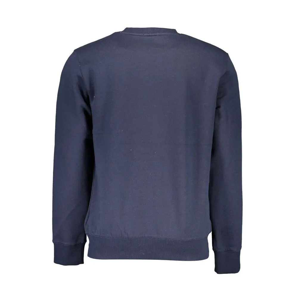 Sleek Blue Organic Cotton Crewneck Sweater sold by Louxly product image thumbnail 2