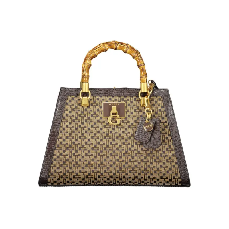 Brown Cotton Handbag sold by Louxly