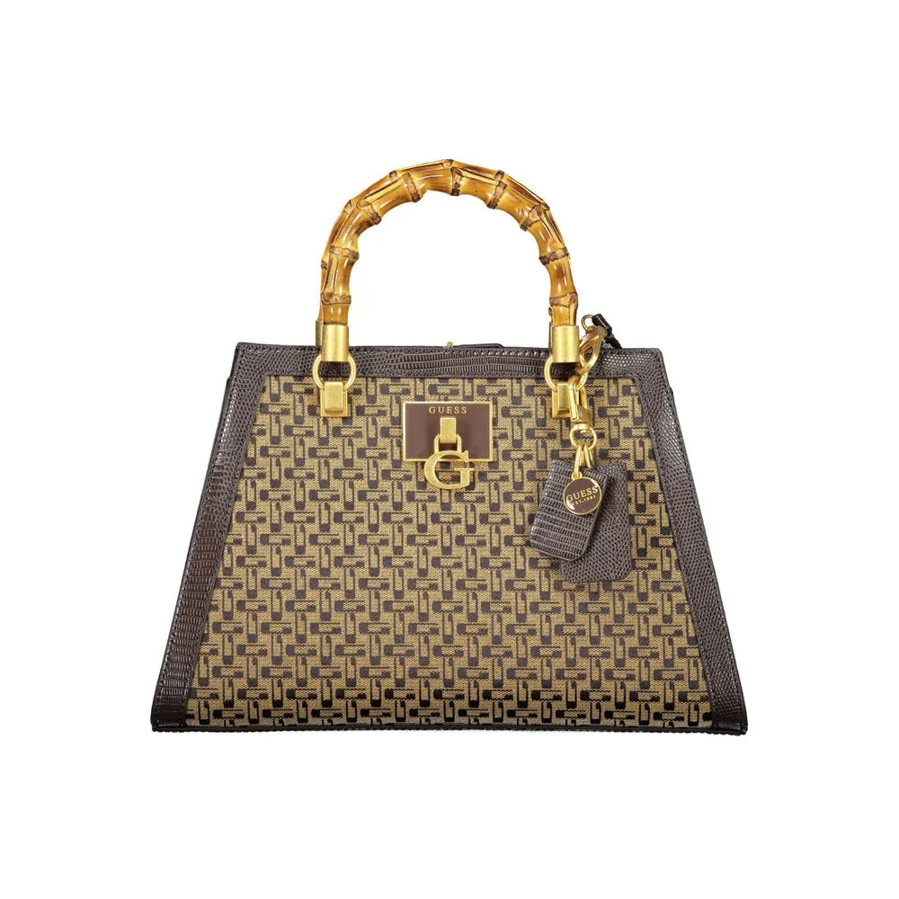 Brown Cotton Handbag sold by Louxly