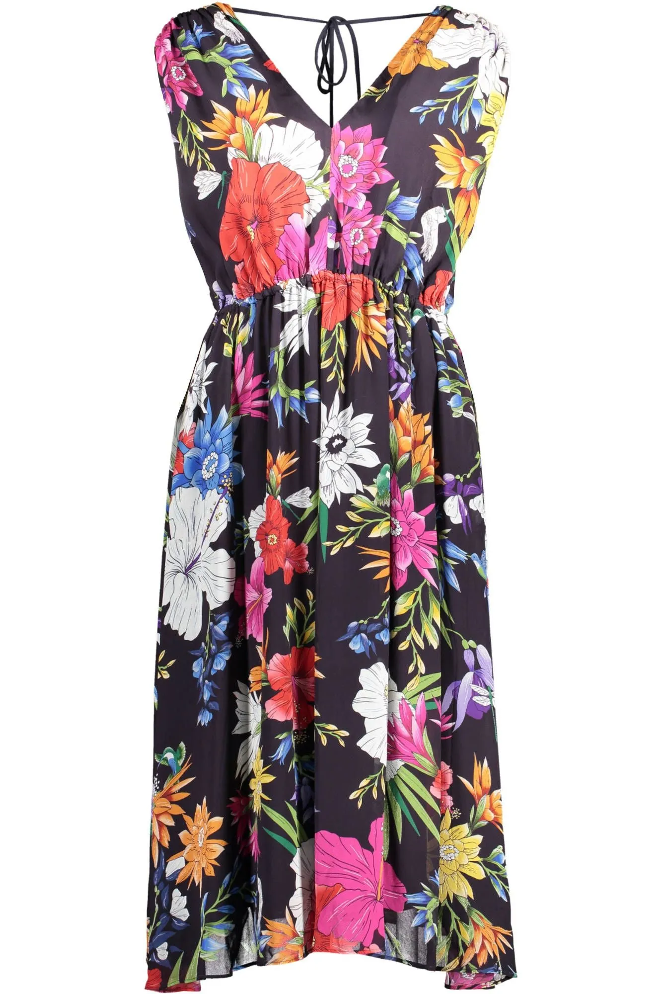 Chic V-Neck Summer Dress with Wide Straps sold by Louxly