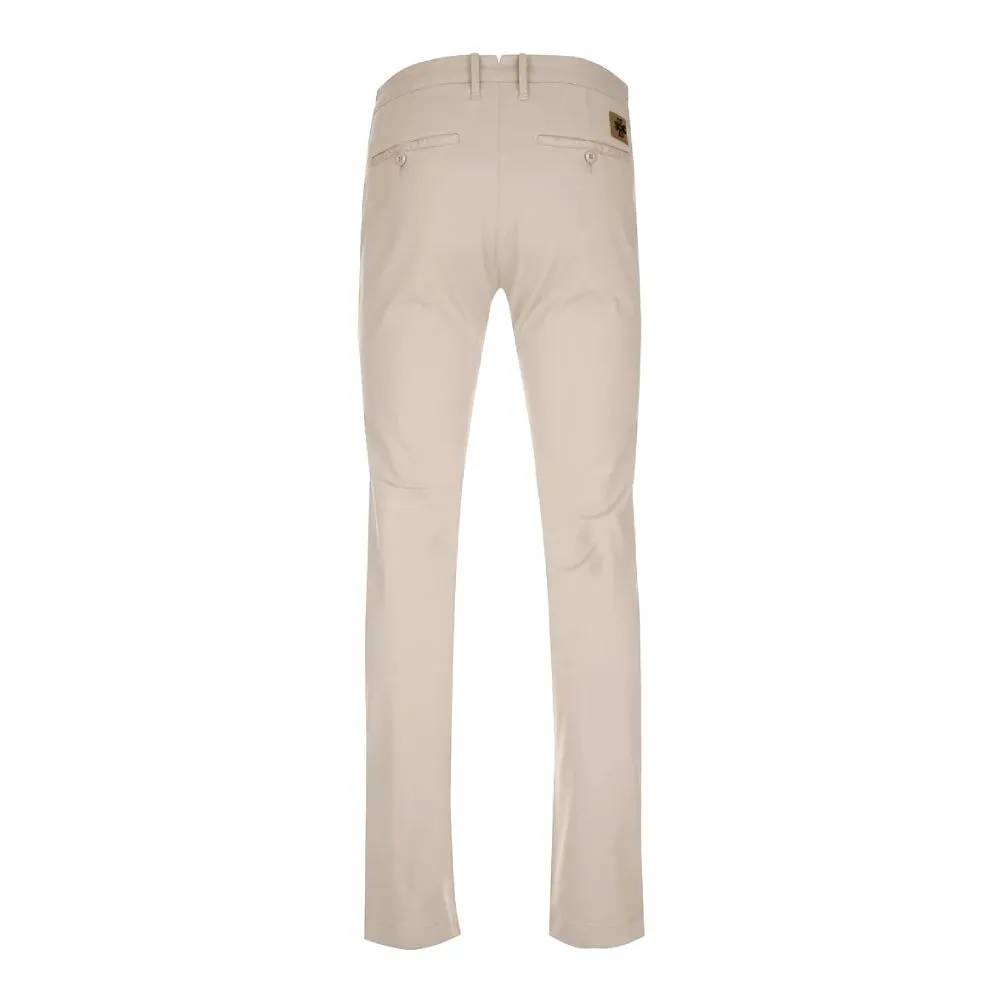Beige Cotton Chino Trousers – Slim Fit Elegance sold by Louxly product image thumbnail 2