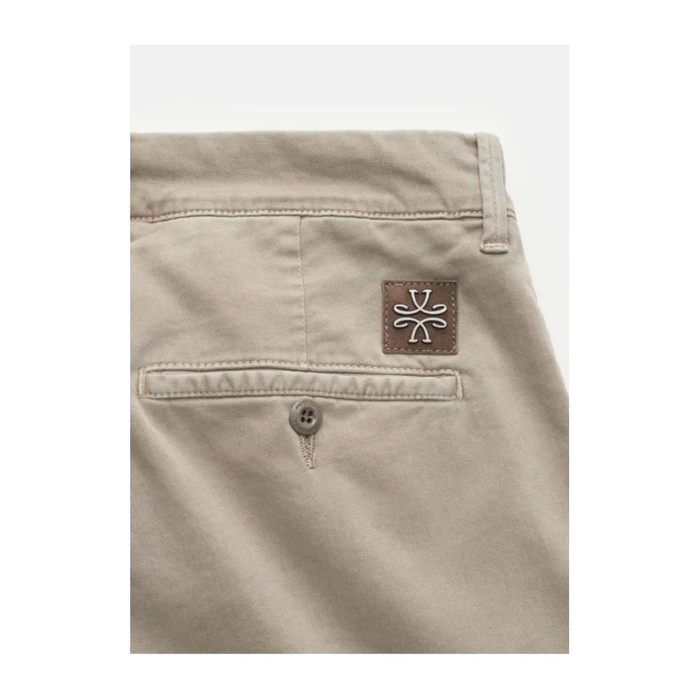 Beige Cotton Chino Trousers – Slim Fit Elegance sold by Louxly product image thumbnail 3