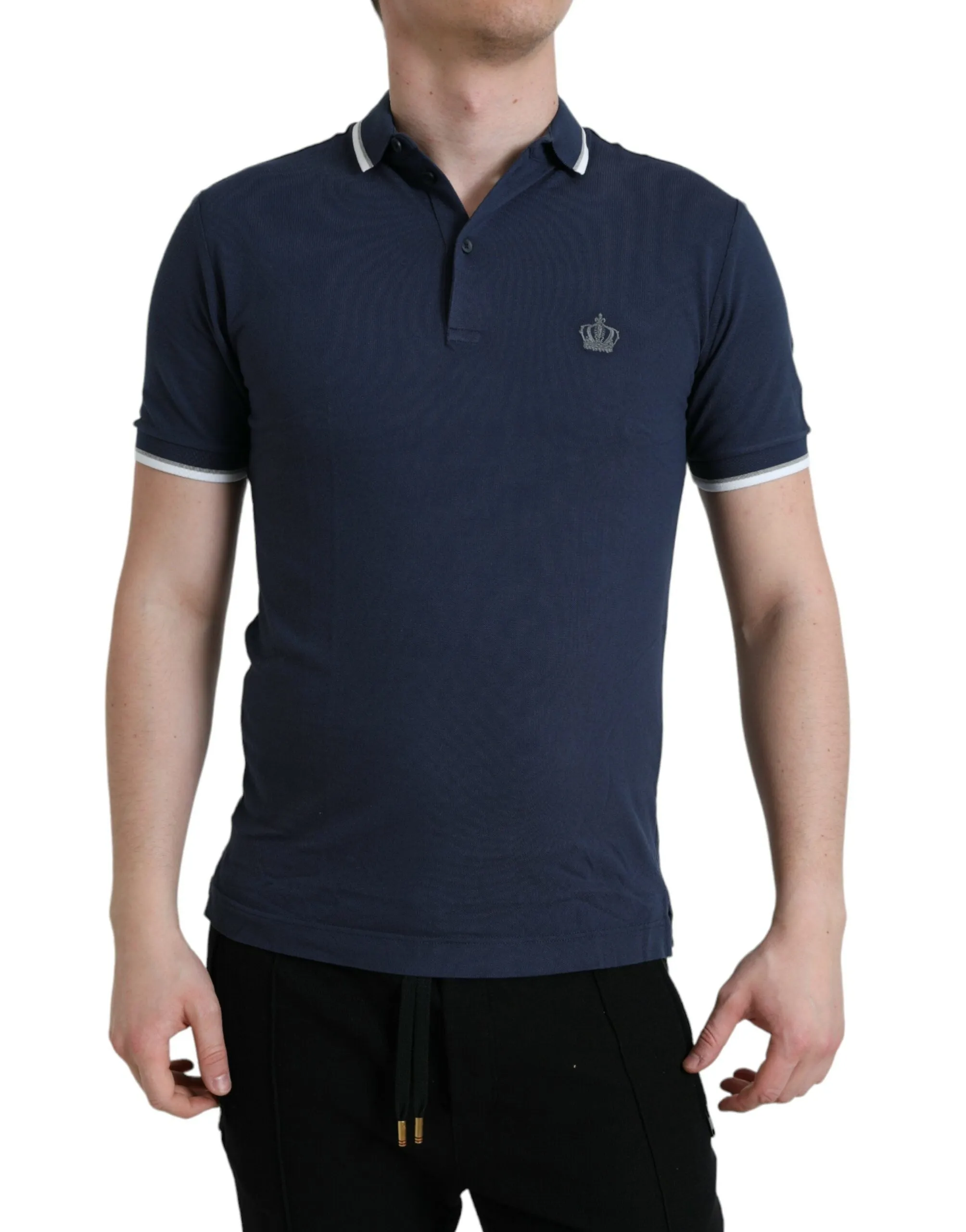 Elegant Crown Embroidered Polo T-Shirt sold by Louxly