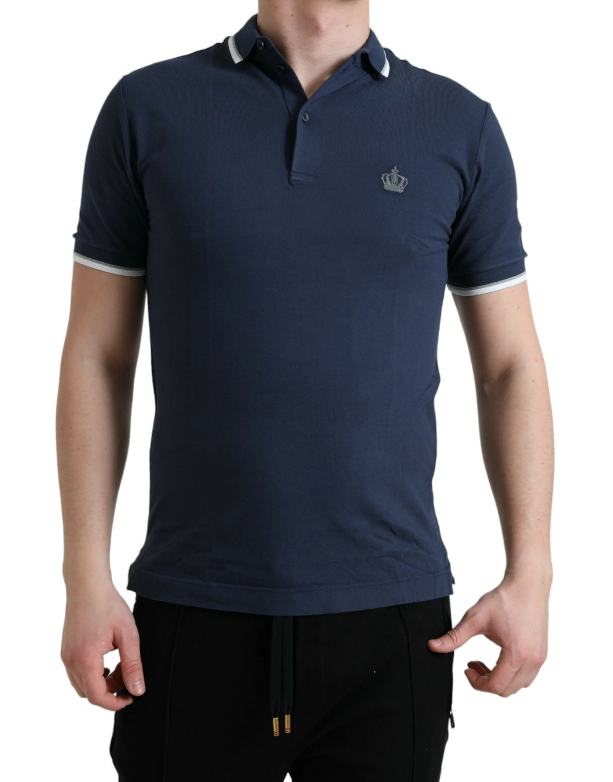 Elegant Crown Embroidered Polo T-Shirt sold by Louxly product image thumbnail 2