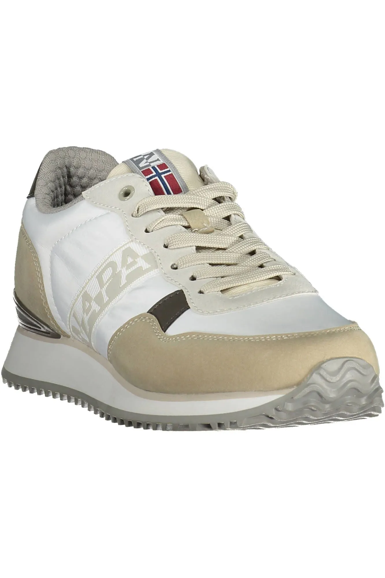White Polyester Men Sneaker sold by Louxly product image thumbnail 2