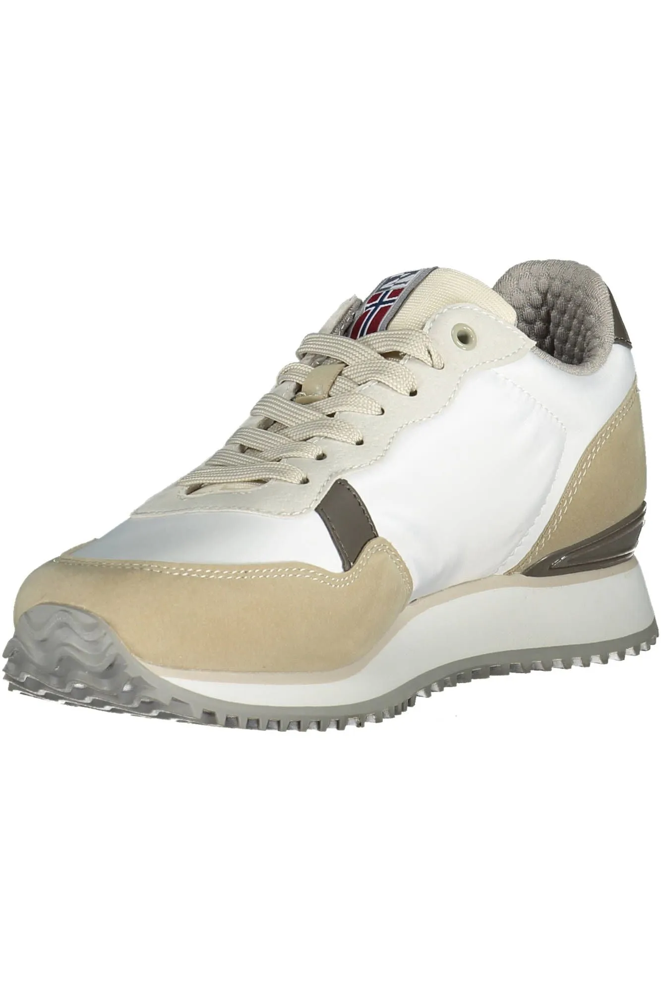White Polyester Men Sneaker sold by Louxly product image thumbnail 3