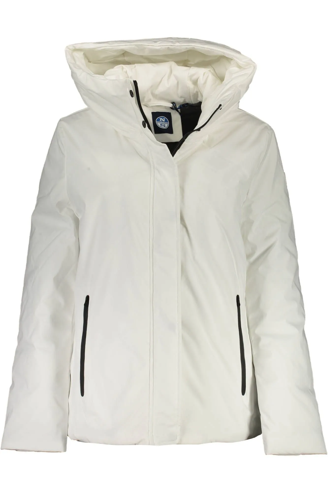 White Polyester Women Jacket sold by Louxly