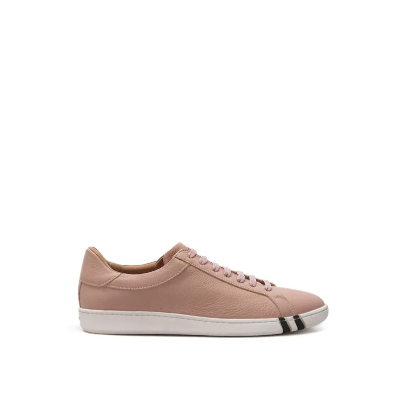 Elegant Pink Leather Sneakers for Women sold by Louxly