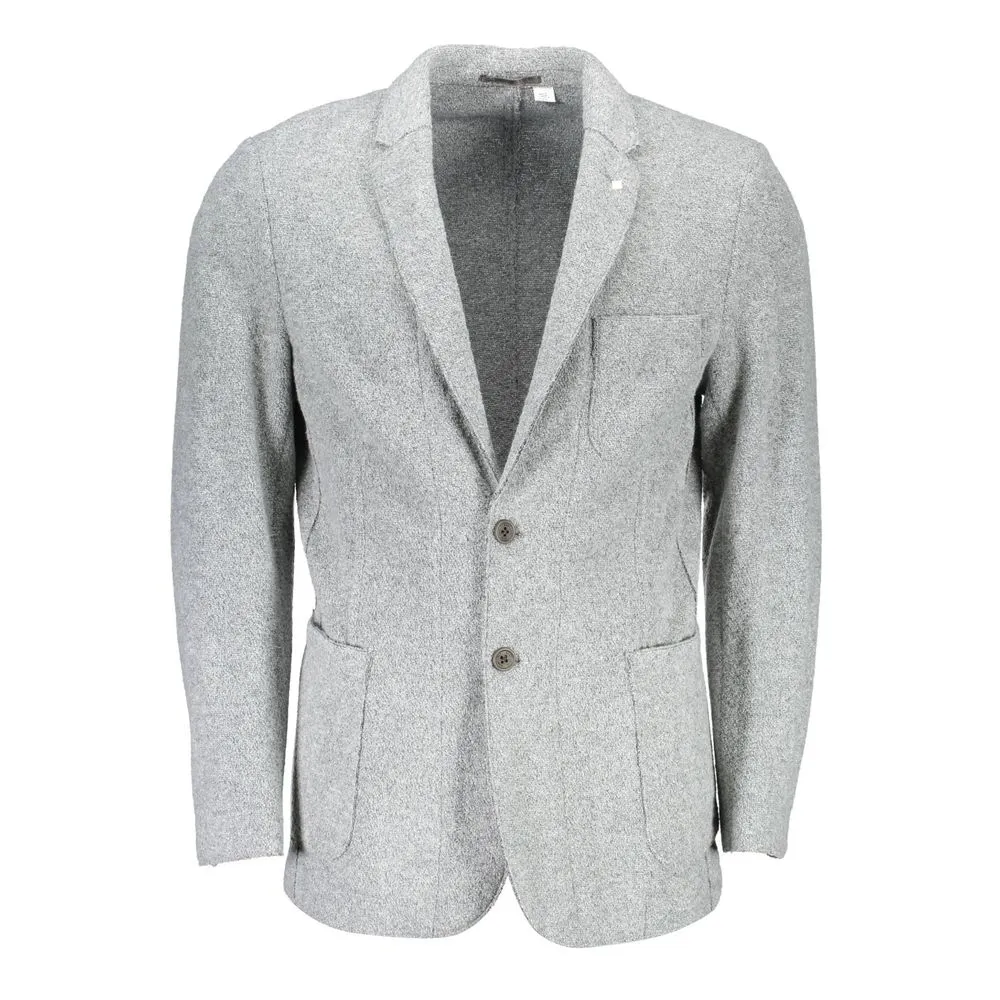 Elegant Long-Sleeved Wool Blend Jacket sold by Louxly