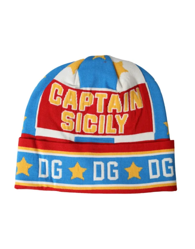 Multicolor DG Sicily Print Winter Beanie Hat sold by Louxly