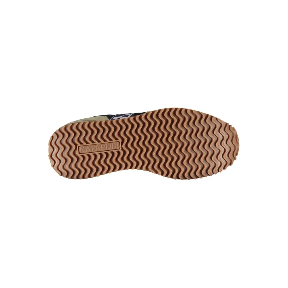 Beige Lace-Up Sneakers with Contrasting Details sold by Louxly product image thumbnail 2