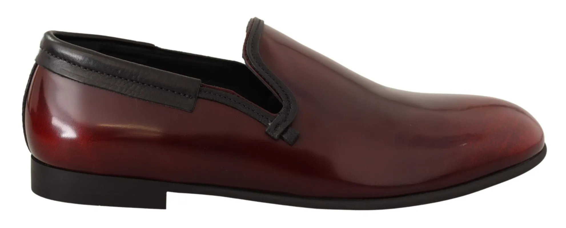 Elegant Bordeaux Leather Loafers sold by Louxly