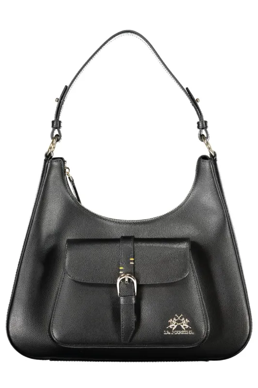 Black Leather Women Handbag sold by Louxly