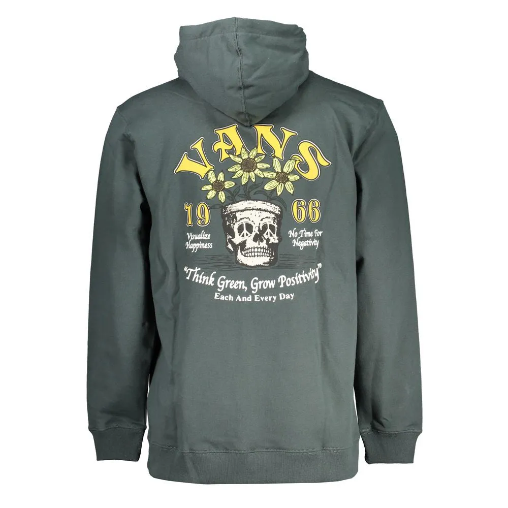 Green Fleece Hooded Sweatshirt with Logo Print sold by Louxly product image thumbnail 2