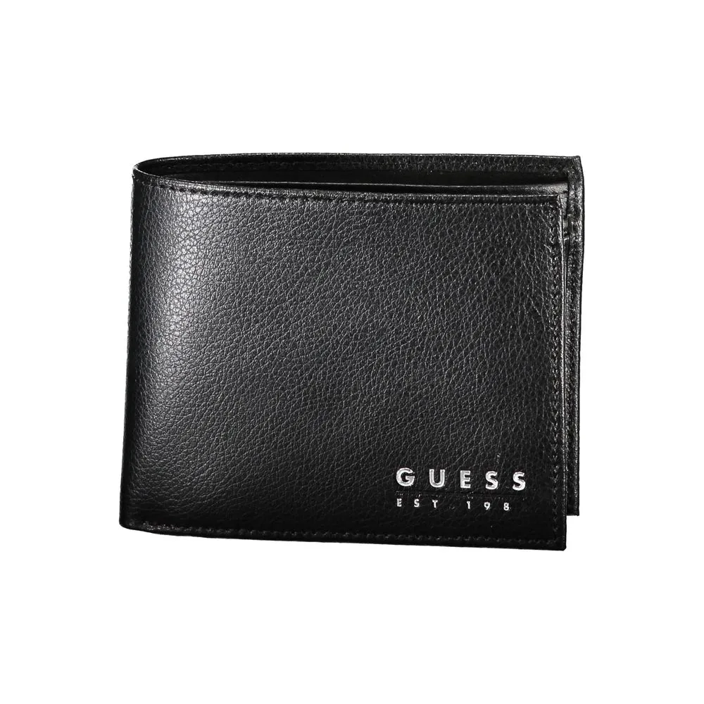 Chic Black Leather Dual-Compartment Wallet sold by Louxly