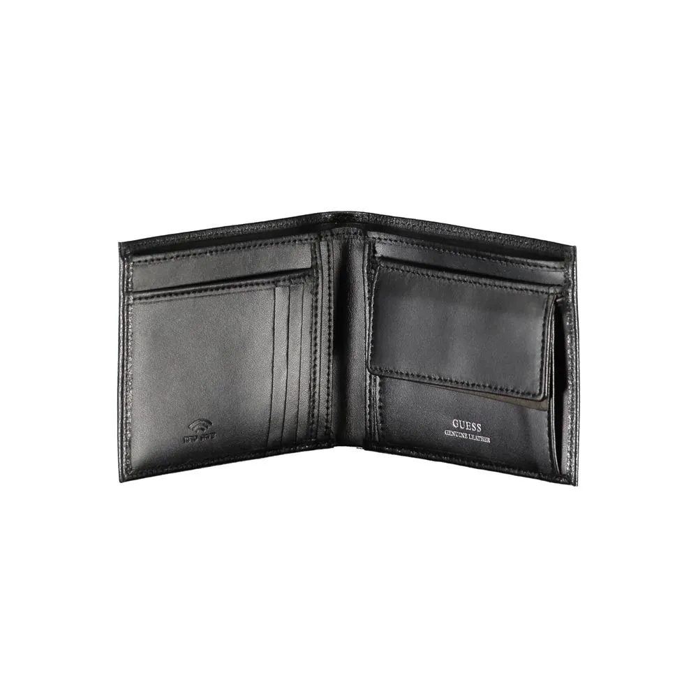 Chic Black Leather Dual-Compartment Wallet sold by Louxly product image thumbnail 2