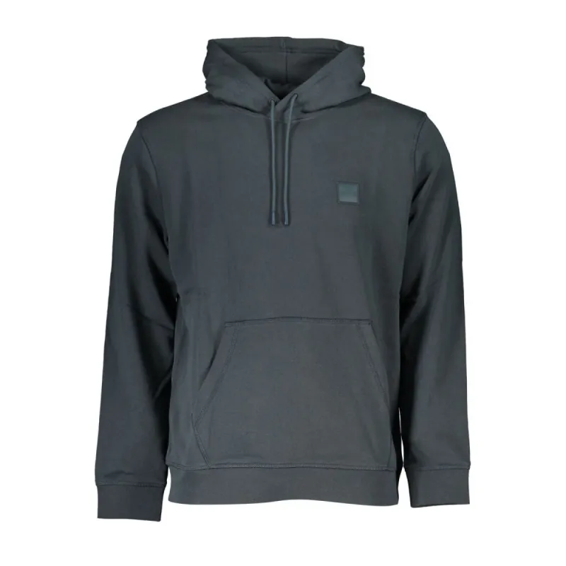 Elegant Green Hooded Sweatshirt with Logo sold by Louxly