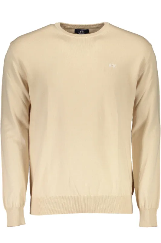 Beige Cotton Men Sweater sold by Louxly