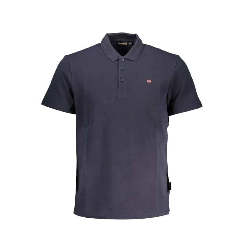 Blue Cotton Men Polo sold by Louxly