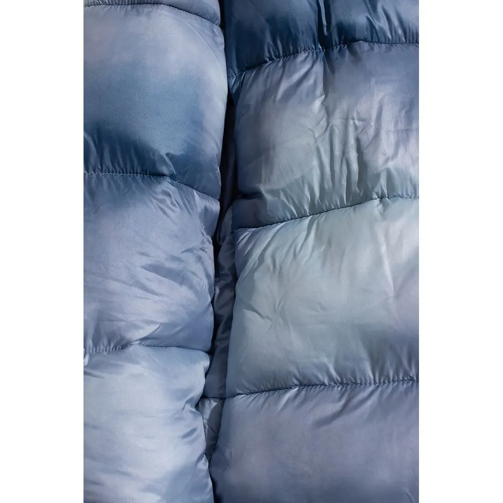 Chic Light Blue Down Jacket with Logo Patch sold by Louxly product image thumbnail 4