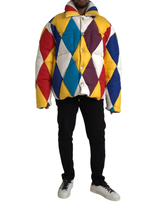 Multicolor Windbreaker Puffer Jacket Men sold by Louxly