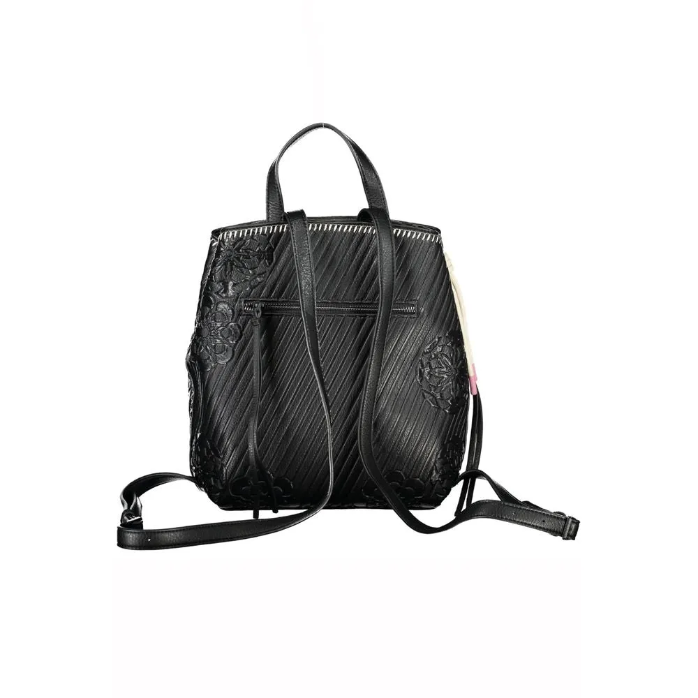 Chic Black Backpack with Contrast Details sold by Louxly product image thumbnail 2