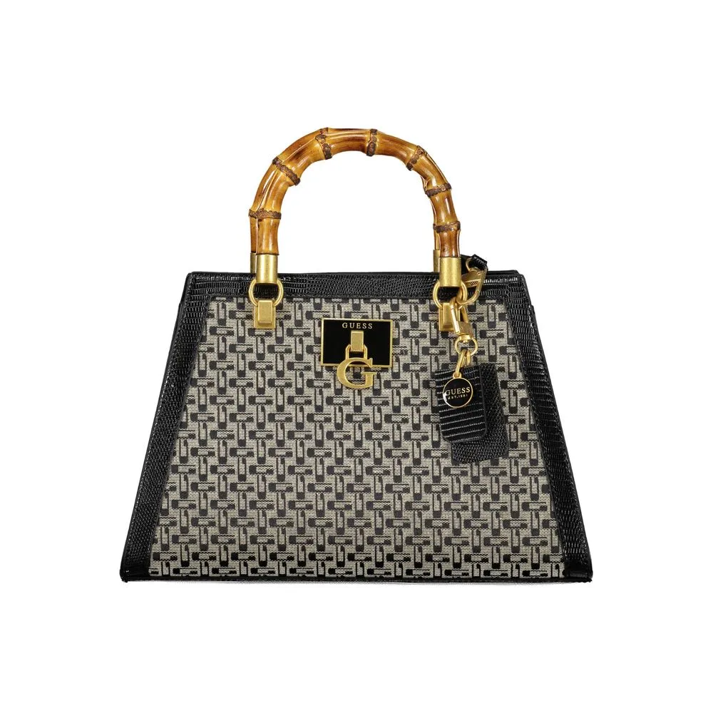 Black Cotton Handbag sold by Louxly