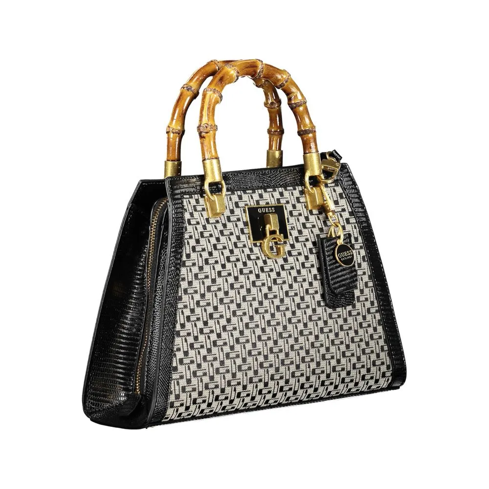 Black Cotton Handbag sold by Louxly product image thumbnail 3