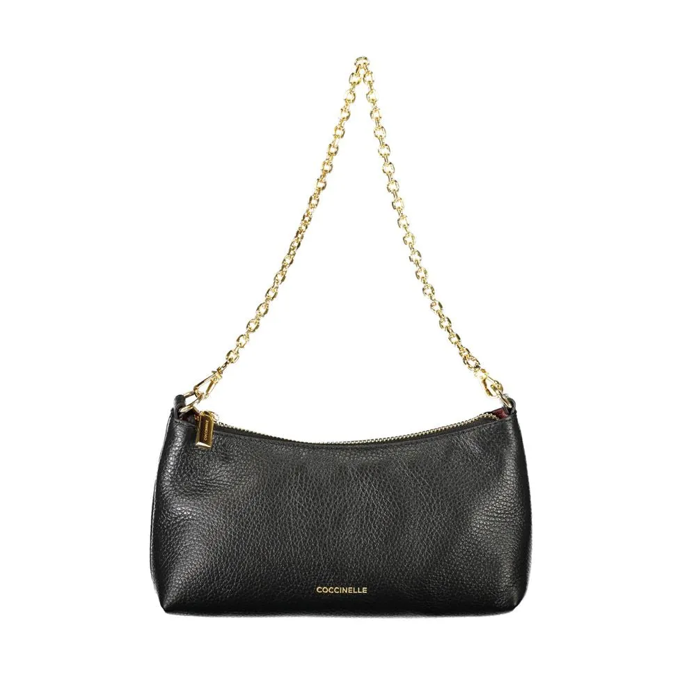 Black Leather Handbag sold by Louxly