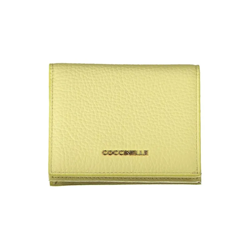 Yellow Leather Wallet sold by Louxly