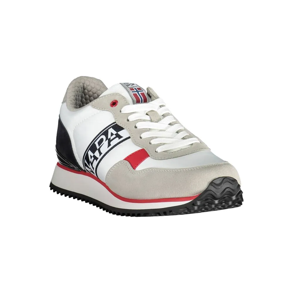 White Polyester Men Sneaker sold by Louxly product image thumbnail 2