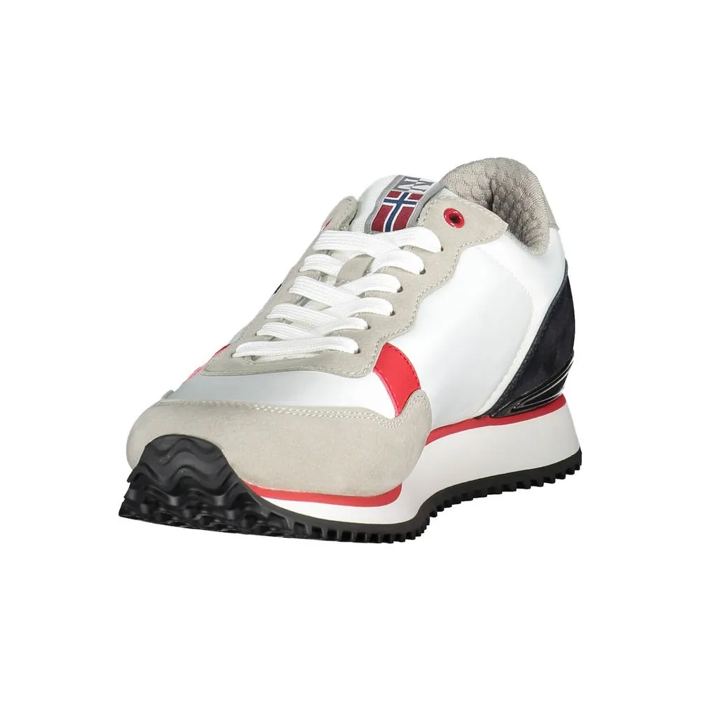 White Polyester Men Sneaker sold by Louxly product image thumbnail 3