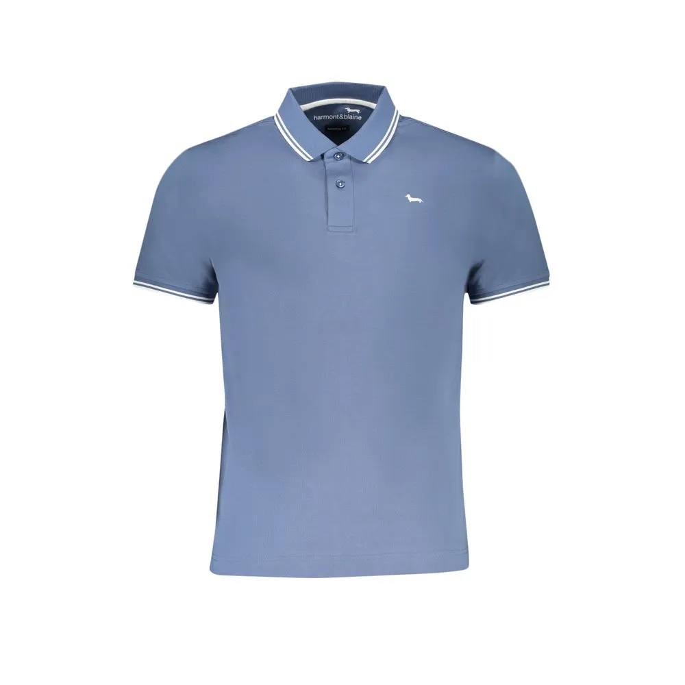 Blue Cotton Polo Shirt sold by Louxly