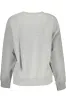 Chic Gray Cotton Round Neck Sweatshirt sold by Louxly