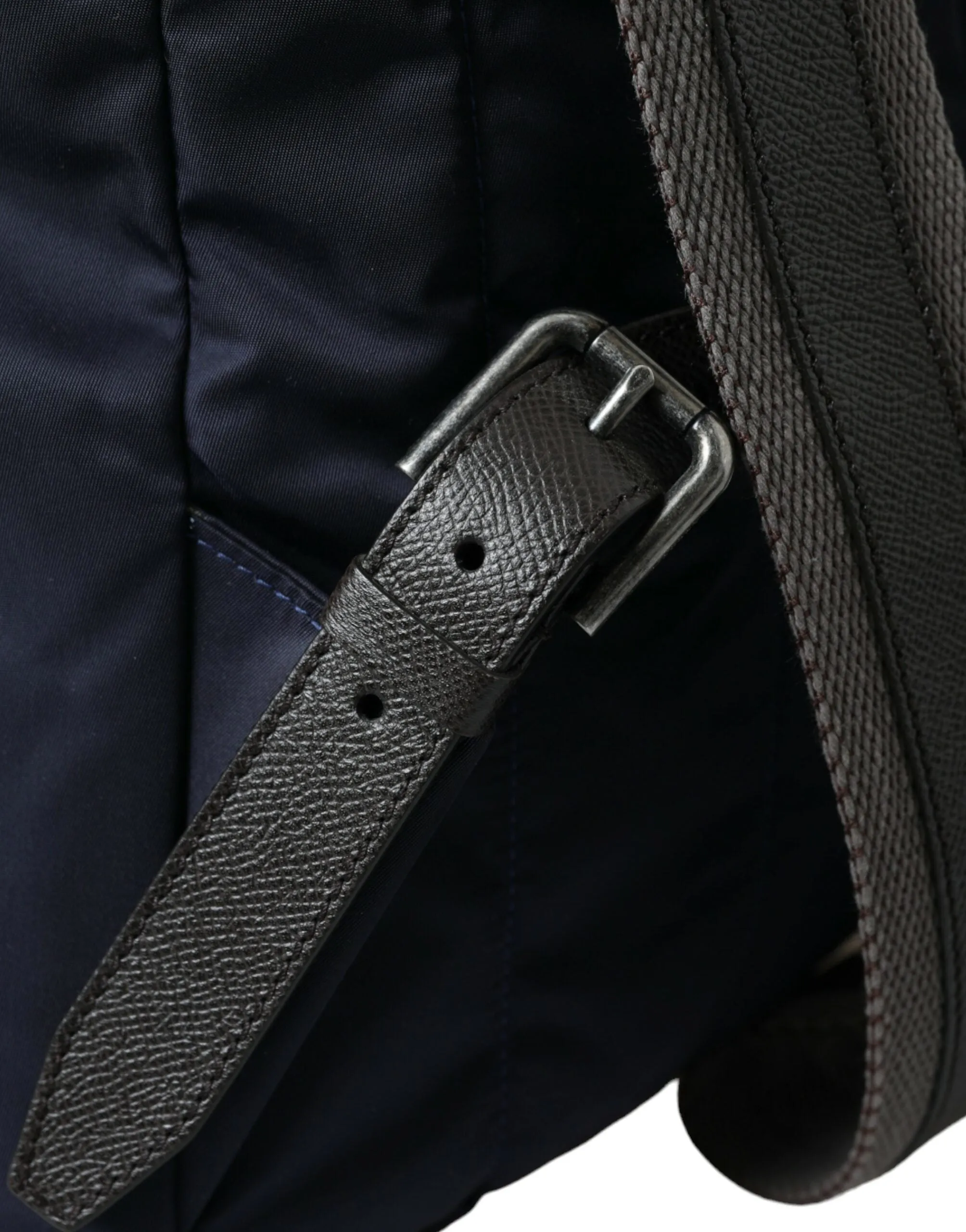 Elegant Blue Nylon Leather Backpack sold by Louxly product image thumbnail 4