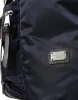 Elegant Blue Nylon Leather Backpack sold by Louxly