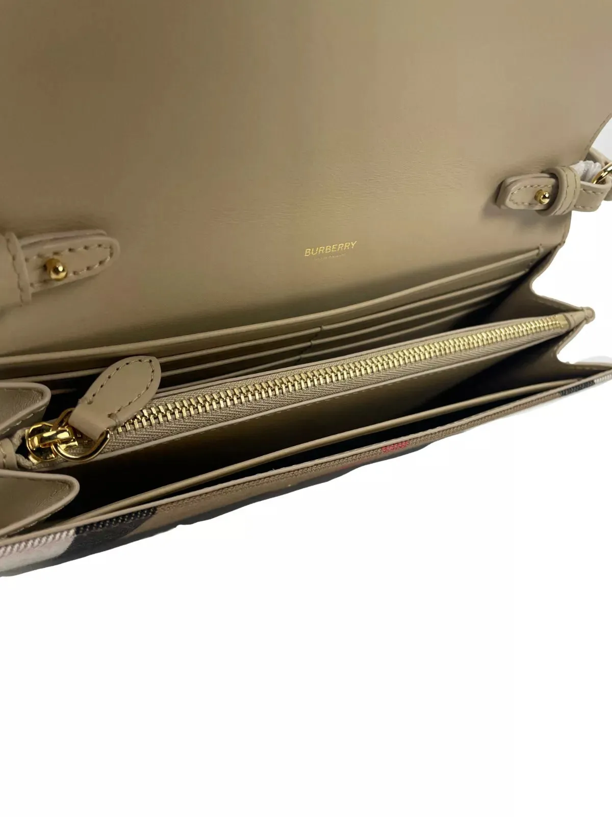 Hannah Small House Check Coca Leather Crossbody Bag sold by Louxly product image thumbnail 2