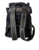 Elegant Blue Nylon Leather Backpack sold by Louxly