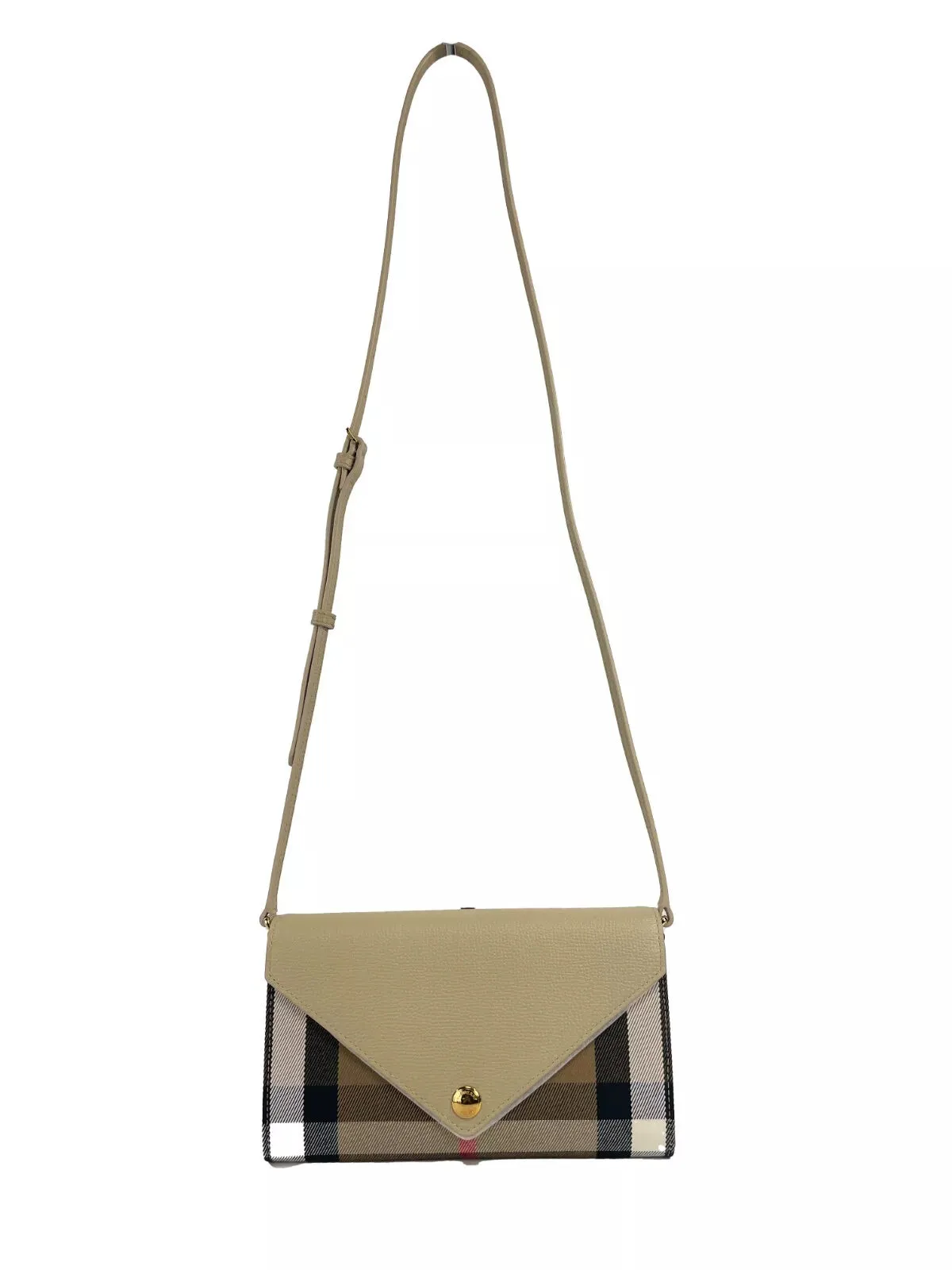 Hannah Small House Check Coca Leather Crossbody Bag sold by Louxly product image thumbnail 3