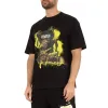 Black Cotton T-Shirt sold by Louxly