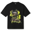 Black Cotton T-Shirt sold by Louxly