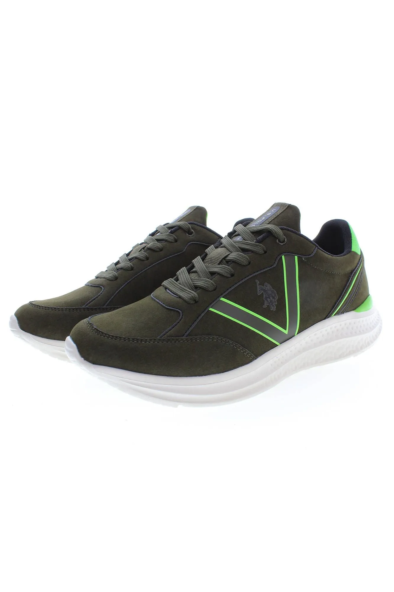 Green Polyester Men Sneaker sold by Louxly product image thumbnail 3