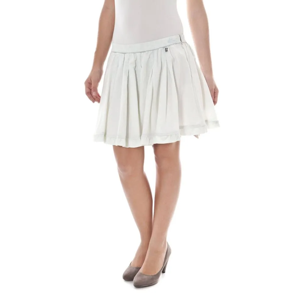 White Cotton Skirt sold by Louxly product image thumbnail 3