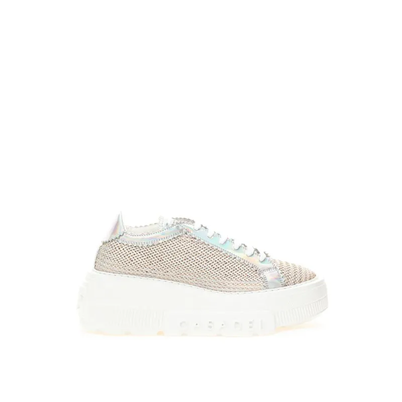 Eco Leather Beige Sneakers sold by Louxly